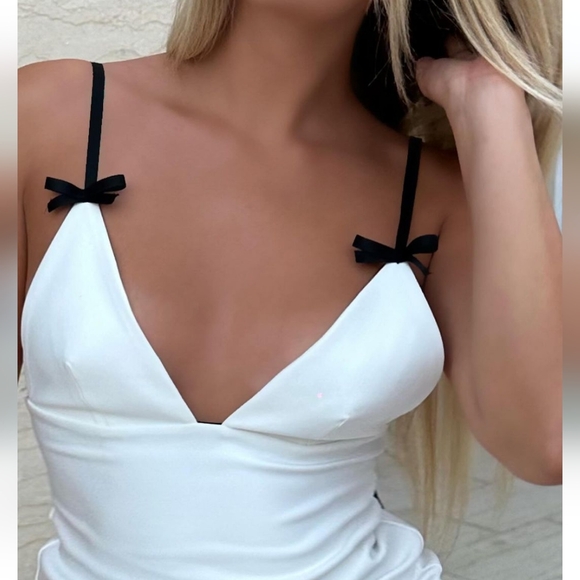 New ZARA Short Dress With Bows size S - Picture 16 of 16